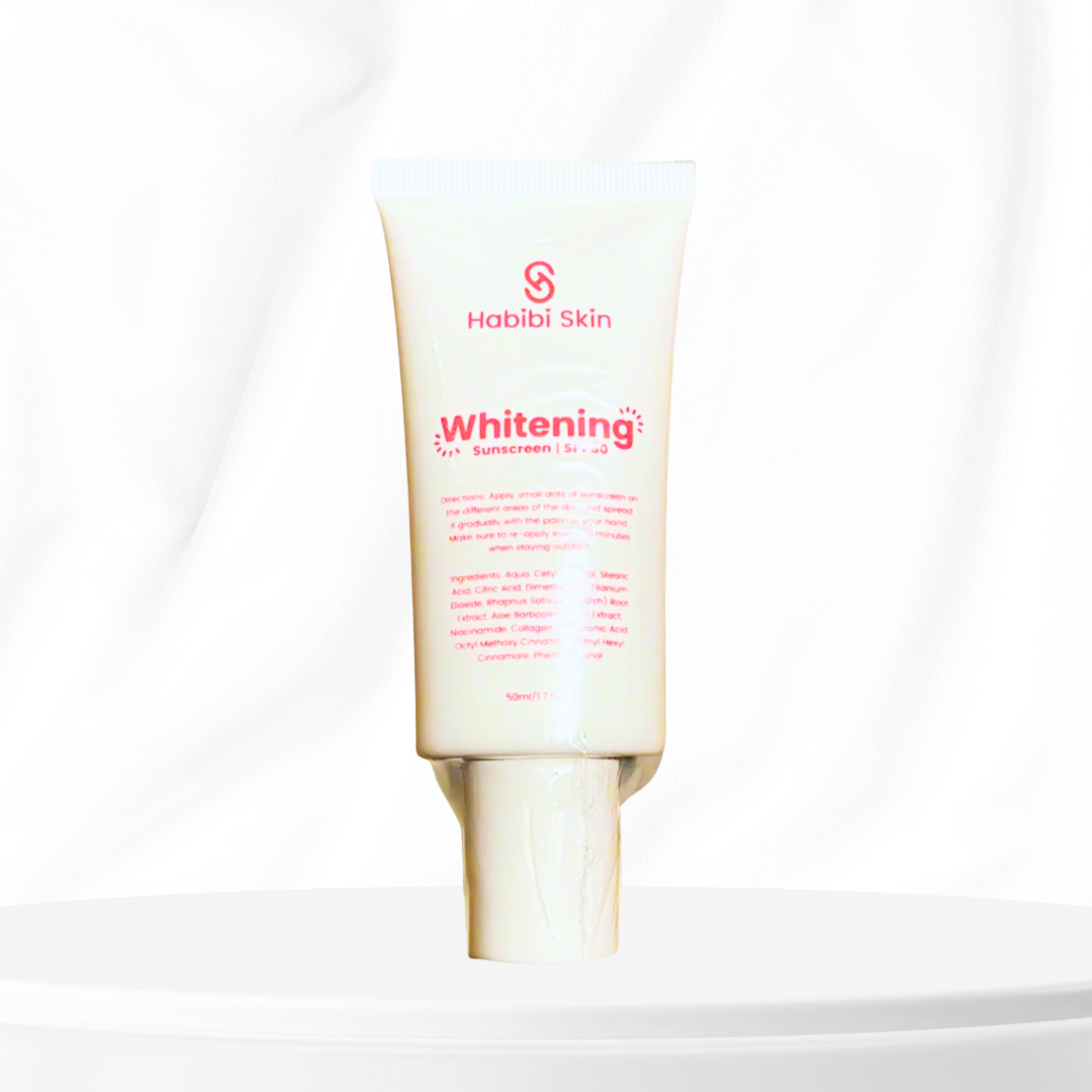 Habibi Skin Whitening Sunscreen SPF50 – Brightening, Anti-Aging & Sun Protection
