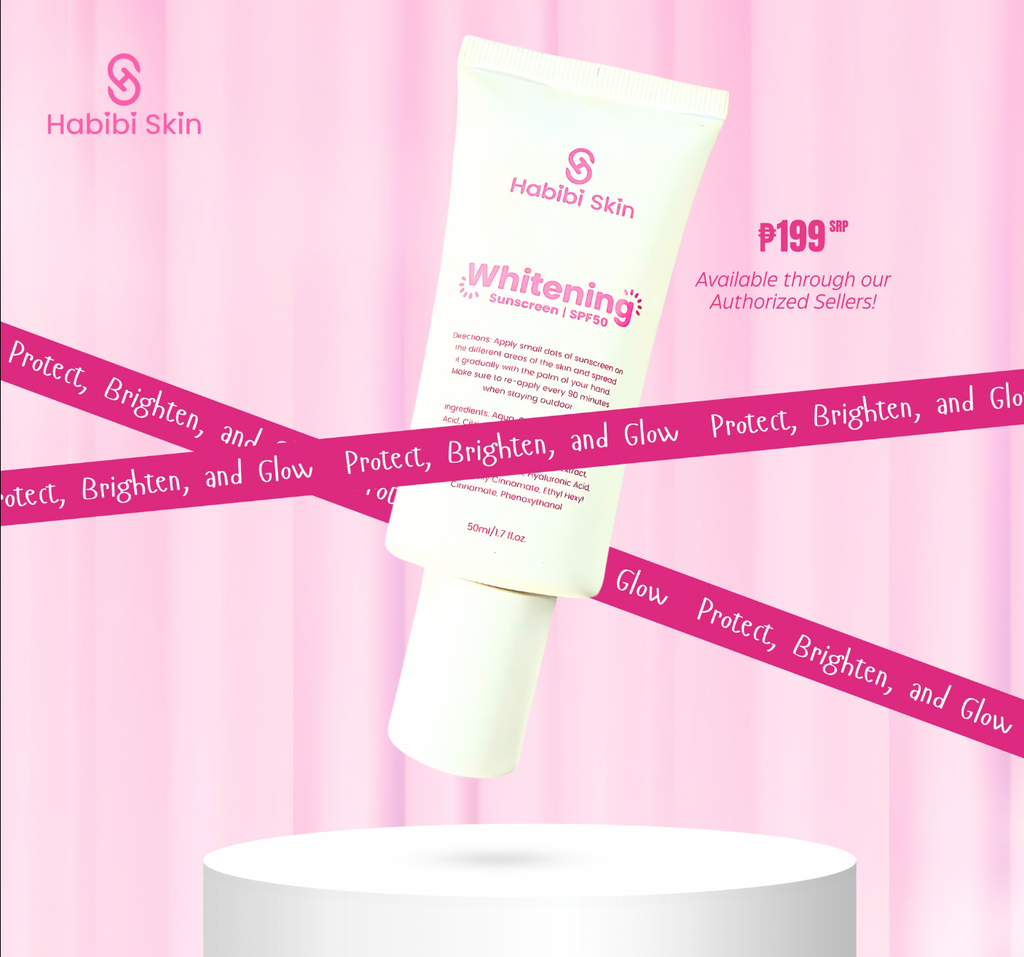 Habibi Skin Whitening Sunscreen SPF50 – Brightening, Anti-Aging & Sun Protection