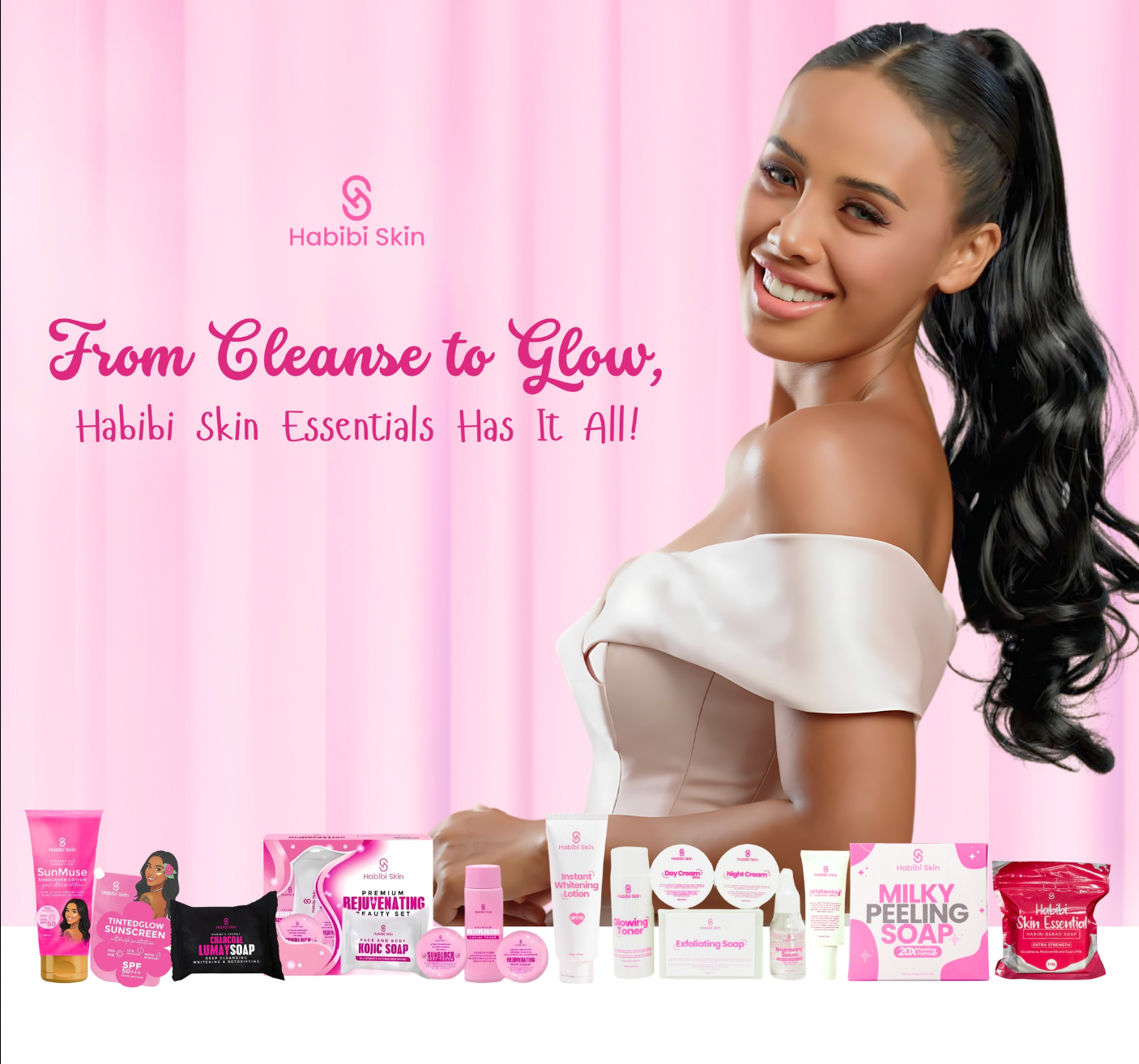 Habibi Premium Rejuvenating Beauty Set – 10x Intense Whitening, Radiance & Skin Renewal
